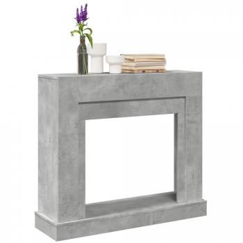 Cornija de Lareira VidaXL 100x30x87,5 cm Estilo Cinza Cimento