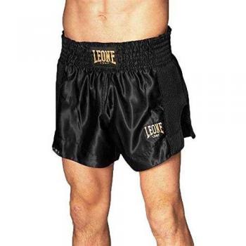 Leone 1947 Unisex Kick-Thai Shorts, Schwarz, L