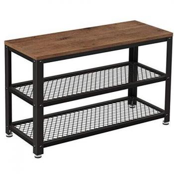 Panca Scarpiera 73x30x45 cm Stile Industriale