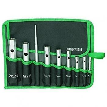 Conjunto Heyco 896 de llaves y herramienta – 9 piezas en plata