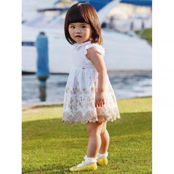 Mayoral Sommerkleid 1955 Weiß Regular Fit