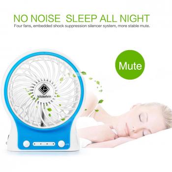 Colorful Light Desk Fan