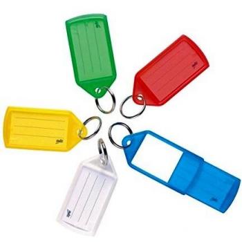 Helix Brand Medium Key Fobs in Assortment of Colors, Pack of 50