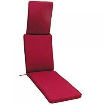 Cojín Tumbona Plegable con Brazos Granate Conva M256316
