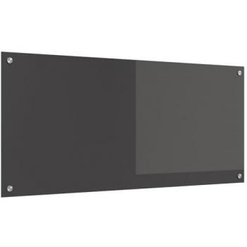 Dark Grey Glass Backsplash Panel – 110 × 50 × 0.6 cm, Vidaxl Certified
