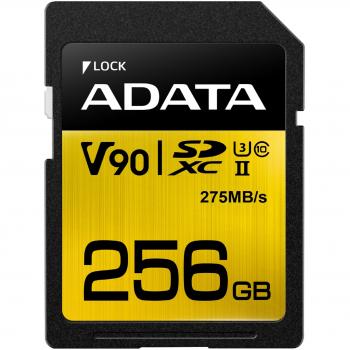 ADATA Premier ONE 256GB SDXC UHS‑II V90 4K Ultra HD 290 MB/s