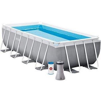 Intex 26788 piscina rettangolare grigio 6.836 litri 400x200x100 cm