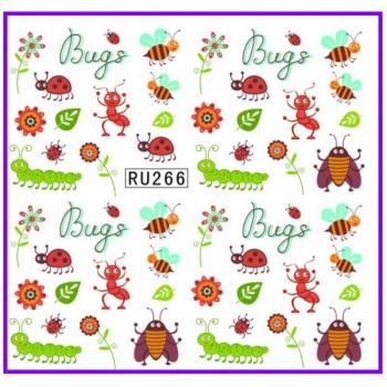 UPRETTEGO Cute Insect Nail Art Decals