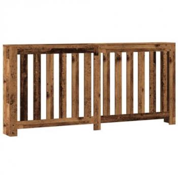 Cache‑Radiateur en Bois Vieilli 175×20×82 cm – Design Moderne