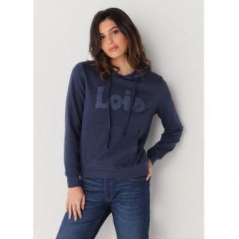Sudadera con capucha azul Lois Jeans