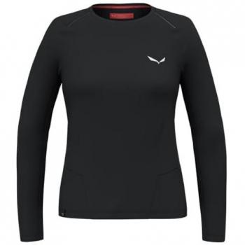 Salewa Pedroc Dry Funktions-Tee für Damen – Länge L/S – Größe 40 – Schwarz