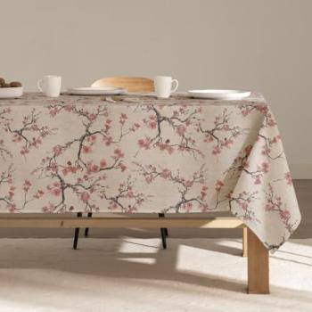 Mantel de lino Darissa Blush