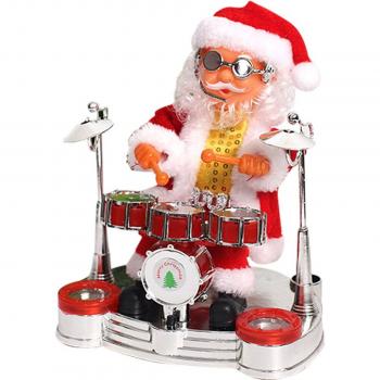 Decoración navideña Santa Claus con música