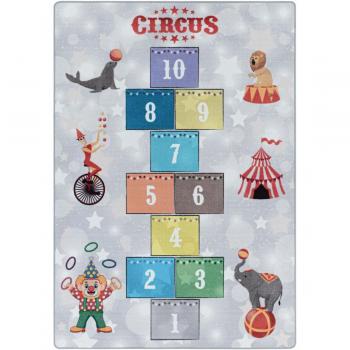 Jadorel Tapis Enfant Lavable 30°, 80x120, Gris Circu G