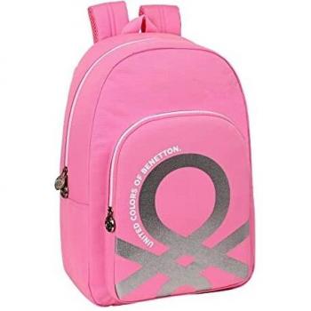 Mochila Benetton 'Flamingo Pink' unisex para niños