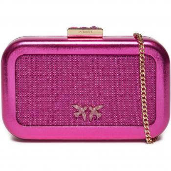 Greta BOX Handtasche von Pinko in rosa 103515 A1WD N17Y aus laminiertem Leder