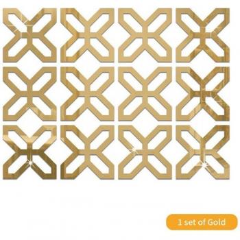 Hollow Four-Leaf Flower Wall Decor Stickers
