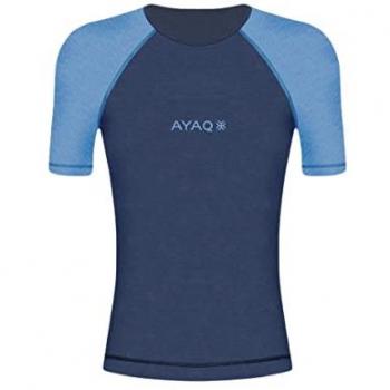 AYAQ Biafo Merino Short Sleeve Herren Blau
