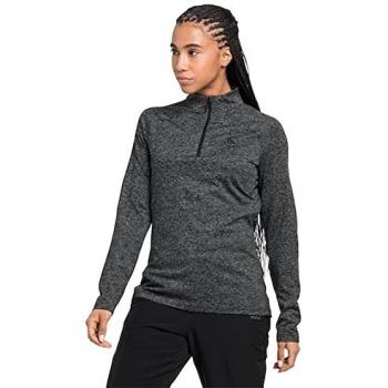 Maglione termico 1/2 zip donna Odlo Sesvenna black