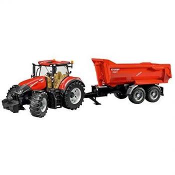 Remorque Krampe Couleur Rouge – Tracteur Case IH Optum 300 CVX