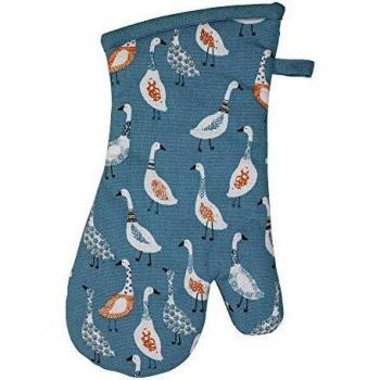 Dexam Teal Giggling Geese Cooking Mitt