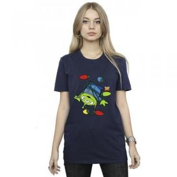 Disney dames Toy Story kerstverlichting Aliens katoenen shirt