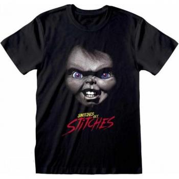 Childs Play Snitches Get Stitches Women’s T‑Shirt – Black
