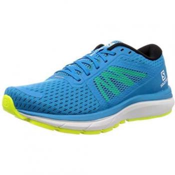 SALOMON Herren Vectur Laufschuhe, Hawaiianischer Ozean/Weiß/Sicherheitsgelb, 42 EU