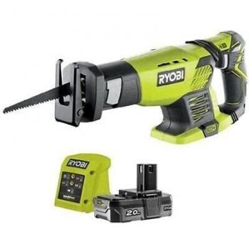 Ryobi Sega a Cordless Reciprocating Saw Kit (RRS1801-L20G) con batteria, caricatore e lama: 5133003785