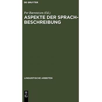 Linguistische Arbeiten, Band 342: Aspekte der Sprachbeschreibung. Akten des 29. Linguistischen Kolloquiums, Aarhus 1994