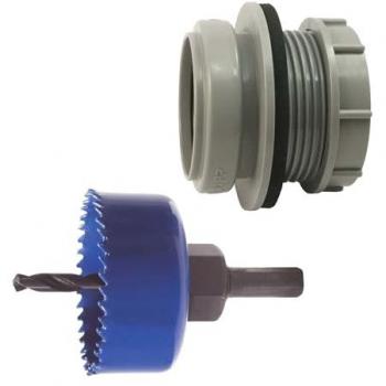 Tecuro Ablaufrohr Set inkl. Kreisschneider Ø 59 mm
