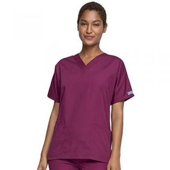 Unisex Cherokee Scrub, Wine, XXS (Model CH4700)