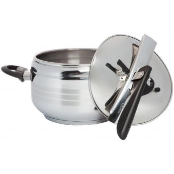 Pentola Express Swiss Home 7L Acciaio Doppia Valvola Sicurezza Sicura