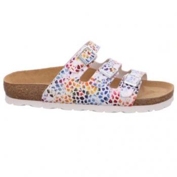 Rohde Clogs Pantoletten 5620/08 mit farbenfrohem Druck