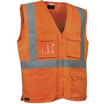 Gilet Alta Visibilità Seki Cofra XL Arancio Fluo/Navy