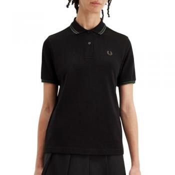 Polo Uomo Fred Perry Twin Tipped Nero