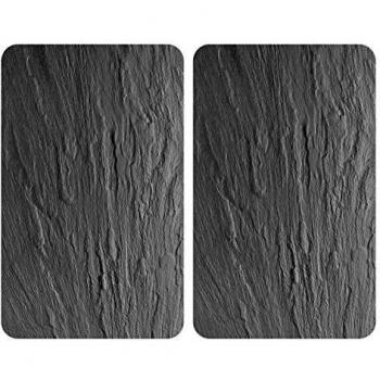 Copertura universale per piano cottura in vetro temperato, set da 2