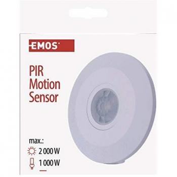 Rilevatore di movimento Emos IP20 2000W 6 m Bianco