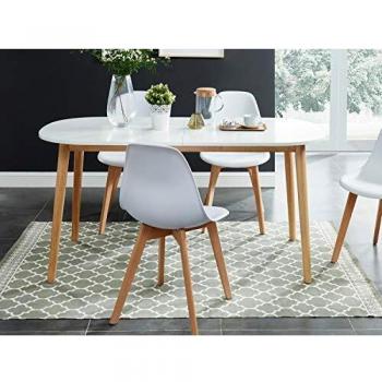 Table à Manger Scandinave Extensible 160-200 cm