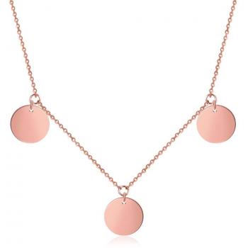 Collier pour Dames GD GOOD.designs EST. 2015 avec 3 Fines pièces en Or argenté