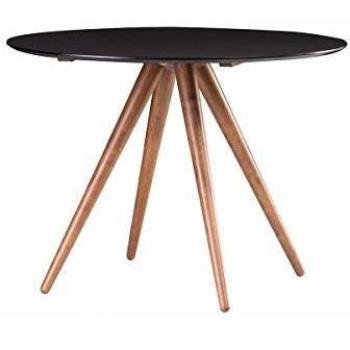 Table Ronde Miliboo Walford 106 cm Noyer Noir