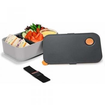 Cadrim Lunch Box 1000ML with 2 Compartments Hermetic Food Box Leakproof Microwave & Dishwasher Safe for Kids Adults Work School CE, FDA, RoHS Certified