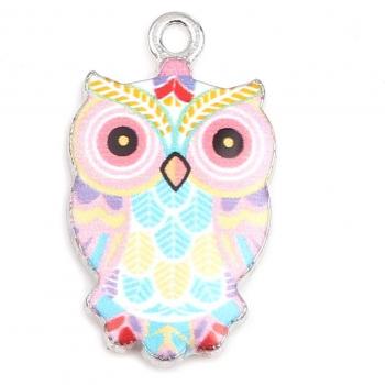 DIY Multicolor Owl Pendant Charms