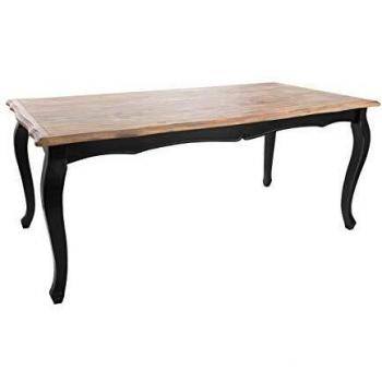 Table manoir en bois noir