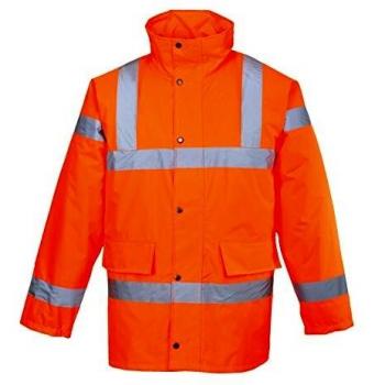 Portwest S460 Hi-Vis Traffic Jacket, Size 3X-Large, Orange