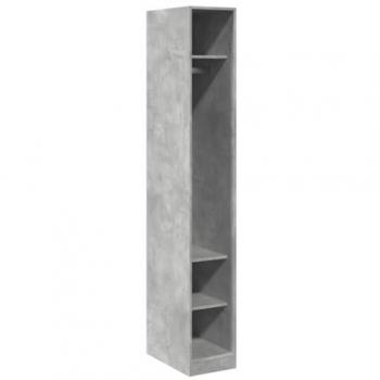 Armadio Grigio Cemento 30x50x200 cm in Legno Multistrato Vidaxl 137526