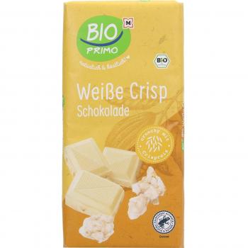 BIO PRIMO Bio Schokolade Weiß mit Crisp, 100 g
