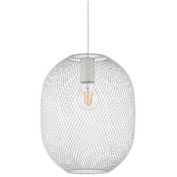 Lampada a sospensione NET SP1 D24 BIANCO Ideal Lux, metallo bianco, 1 luce E27, 42W, IP20