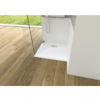 Ducha Kinedo antideslizante 4 cm blanco 100x100