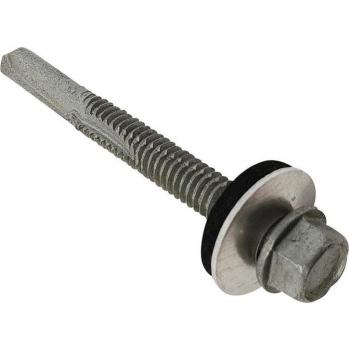Forgefix TechFast Roofing Sheet to Steel Hex Screw & Washer No.5 Tip 5.5 x 32mm